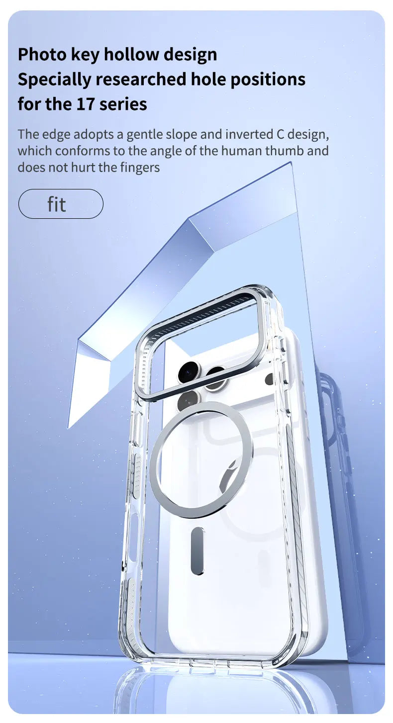 Luxury PE Striped Border HD Phone Case for iPhone 17 Air 16 15 14 Plus 13 12 Pro Max for Magsafe Magnetic Wireless Charge Cover