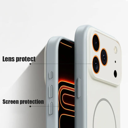 Whale Patterned Magnetic Case For iPhone 17 16 15 14 13 Pro Max For Magsafe Wireless Charge Shockproof Lens Protect Phone Cover