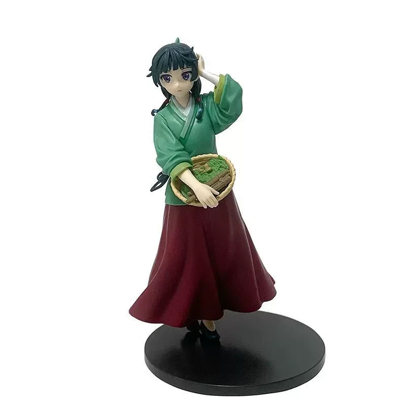 The Apothecary Diaries Maomao Figure - Dual Pose Anime Statue, Collectible Desktop Display Model with Base, Official Gift