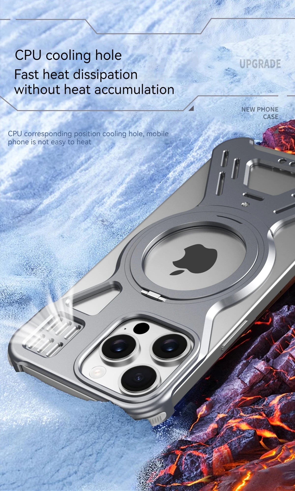 Metal Case For iPhone 15 16 Pro Max Magnetic 360° Aluminum Alloy Frameless Magsafe Wireless Charging For iPhone 15 16 Pro