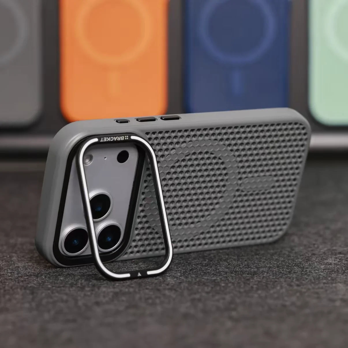 Grid Mesh Cooling Cases for Magsafe Case for iPhone 17 Pro Max 15 14 16 Plus 12 11 13 Pro Air Alloy Lens Bracket Cover