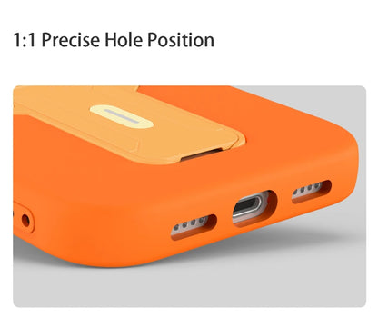 Luxury For Magsafe Magnetic Invisible Fold Bracket Matte Case For iPhone 17 16 15 14 Plus 11 12 13 Pro Max Lens Protective Cover