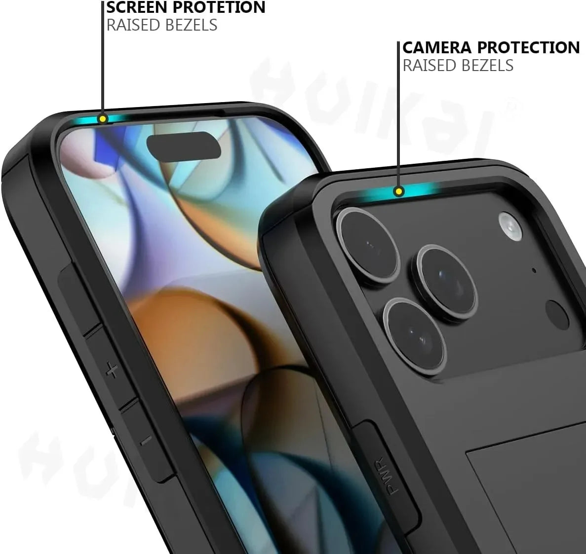 Case For iPhone 17 Pro Max 16 Pro Max 17e 15 14 13 12 11 Wallet Card Holder Slide Slot Slim Hard PC Heavy Duty Protective Covers
