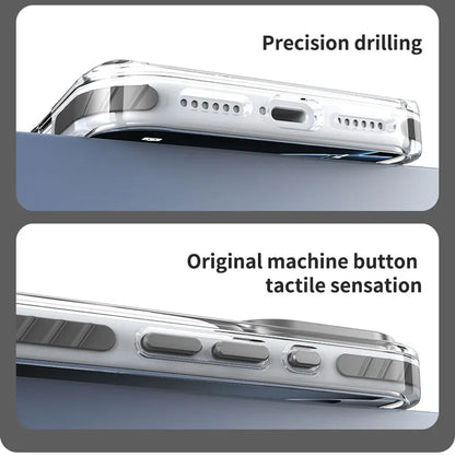 Luxury PE Striped Border HD Phone Case for iPhone 17 Air 16 15 14 Plus 13 12 Pro Max for Magsafe Magnetic Wireless Charge Cover