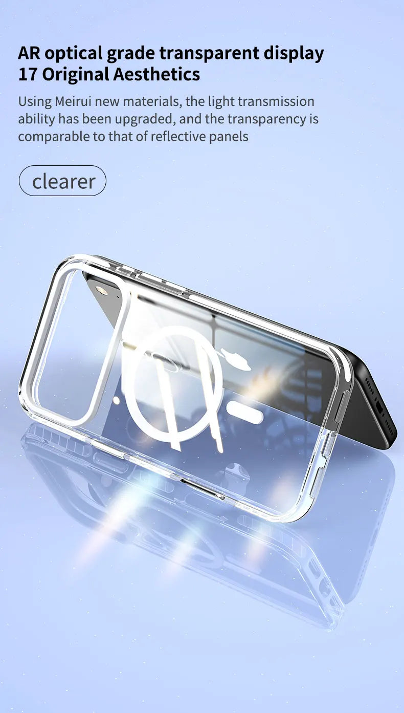 Luxury PE Striped Border HD Phone Case for iPhone 17 Air 16 15 14 Plus 13 12 Pro Max for Magsafe Magnetic Wireless Charge Cover