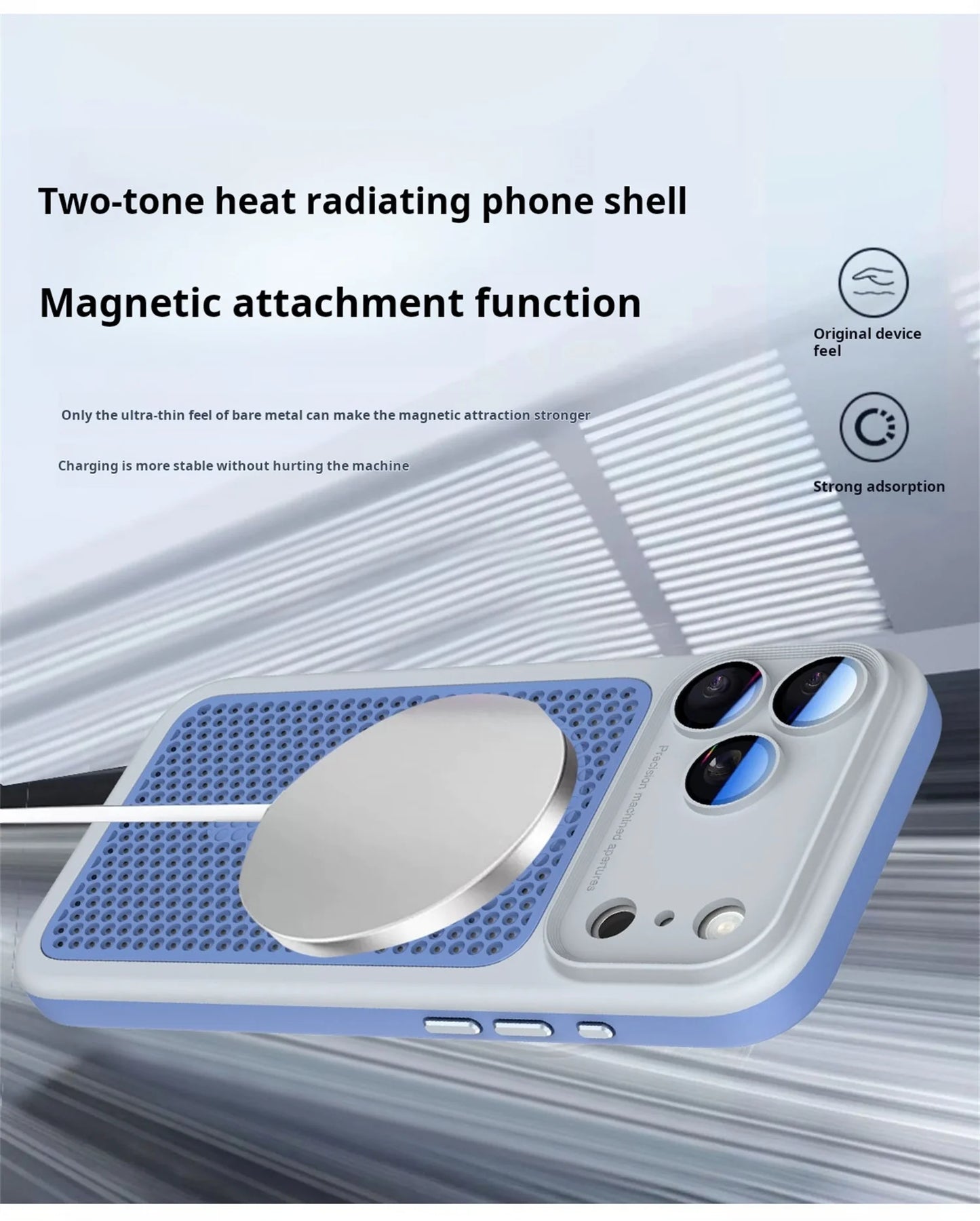 Luxury Armor Shockproof Heat Dissipation Mesh Phone Case For iPhone 17 16 15 14 Plus 13 12 Pro Max Lens Protect Matte Hard Cover