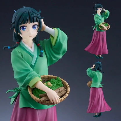 The Apothecary Diaries Maomao Figure - Dual Pose Anime Statue, Collectible Desktop Display Model with Base, Official Gift